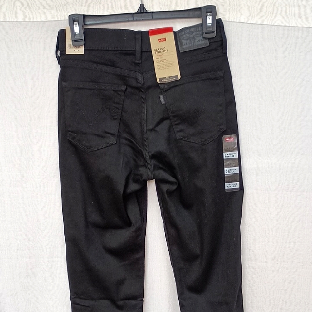 NEW*Levi's Classic Black Denim Pants size 2